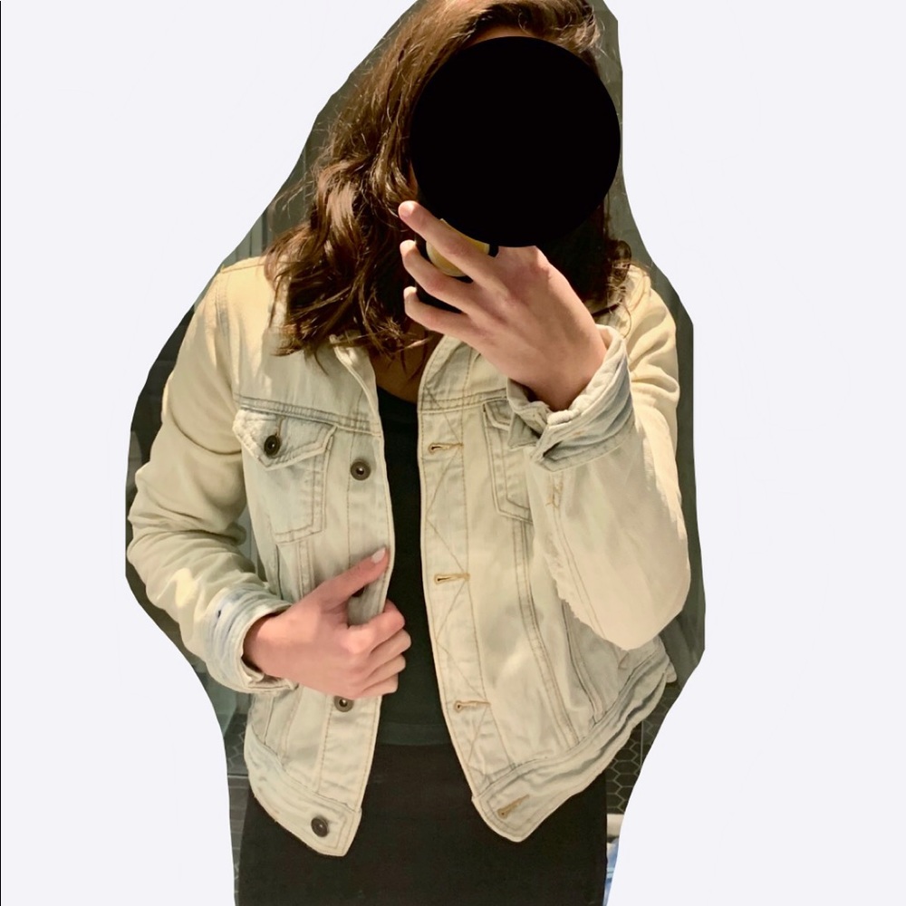 Forever 21 Distressed/Acid Wash Jean Denim Jacket